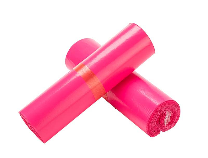 青神玫红色快递袋-02